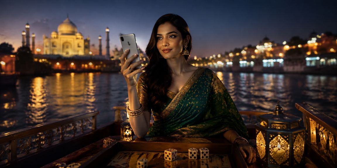 Playing cards on a rummy table in India